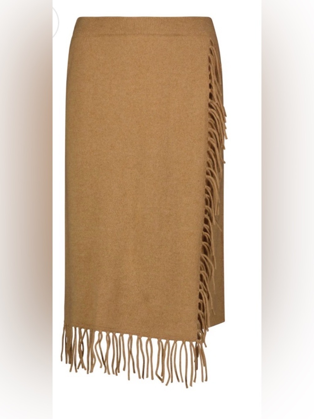 NWT Minnie Rose Minnie Rose Cashmere Wrap Skirt with Fringe